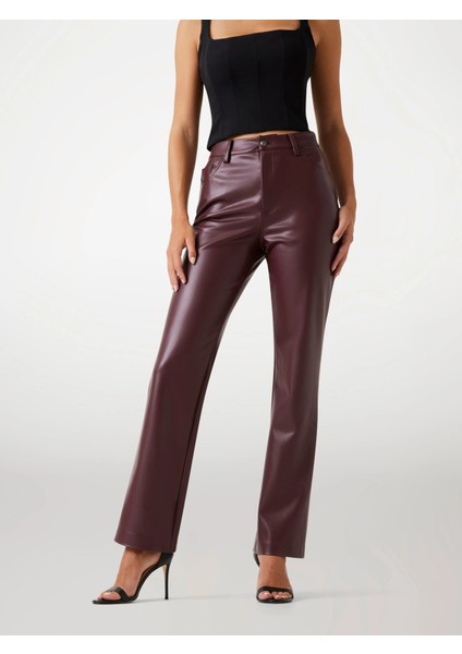 Euphoria Kadın Kahverengi Regular Fit Pantolon W5BB75K8S30-G1G5 fiyatları