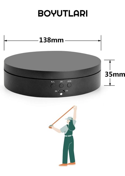 Şarjlı 360 Derece Çift Yönlü Hız Ayarlı Döner Platform Fotoğraf Çekim Standı fiyatları