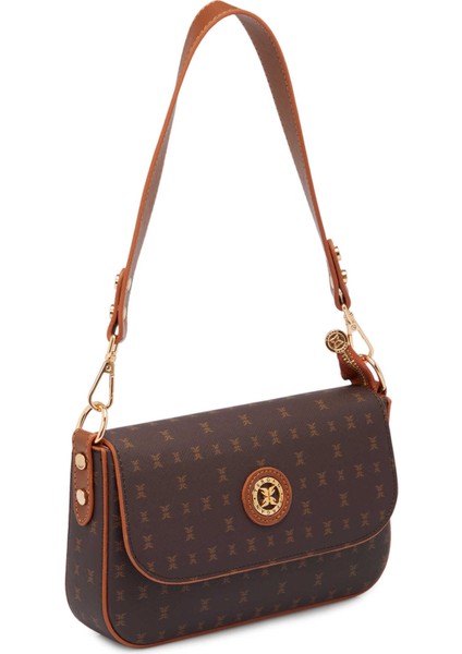 Kahve Print Kadın Omuz Çantası - S1WPR0000800-T4J fiyatları