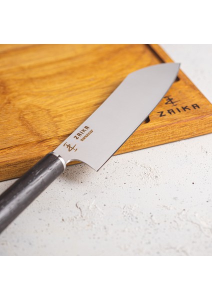 Eğri Santoku Şef Bıçağı 18 Cm- Venge Ağacı Ahşap Sap modelleri