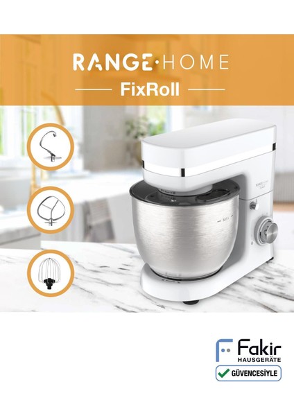 Yumuşak Hamur Yoğurma ve Mutfak Mikser Seti, Beyaz, Pratik ve Çok Fonksiyonlu fiyatları