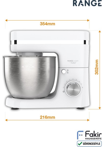 Yumuşak Hamur Yoğurma ve Mutfak Mikser Seti, Beyaz, Pratik ve Çok Fonksiyonlu modelleri