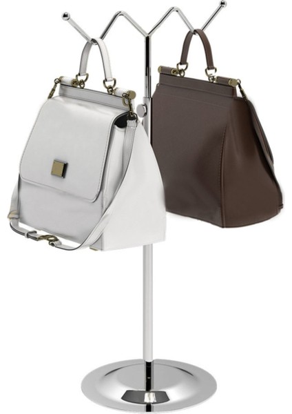 Ayarlanabilir Krom Kaplama Çanta Standı Çanta Teşhir Standı Mağaza Çanta Standı indirimleri