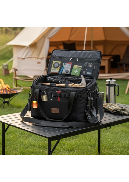 Araba Bagaj Çantası, Çok Amaçlı Termal Çanta, Araç Içi Alet Eşya Düzenleyici, 45 Lt, Siyah indirimleri