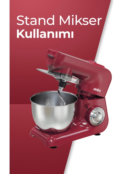 3'ü 1 Arada Mutfak Şefi, Hamur Yoğurma, Kıyma ve Blender, 1500W, Parlak Kırmızı modelleri