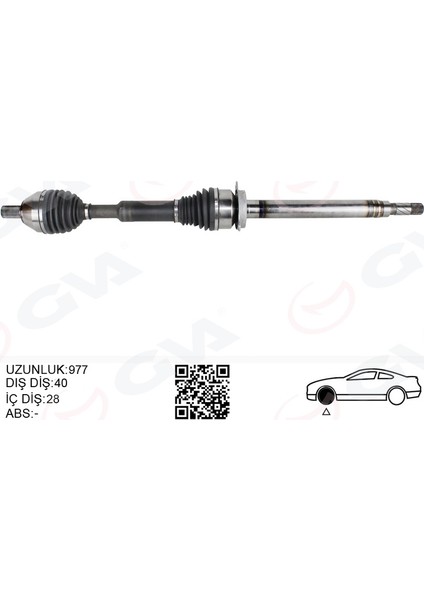 Ön Aks Komple Sag Volvo XC60 I 15>17 D3-D4 Manuel 6 Vıtes