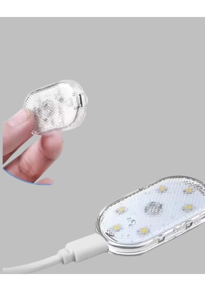 7 Renk Modlu Dokunmatik Sensörlü Mini LED Araç Içi Lamba indirimleri