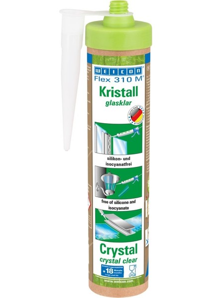 Green Tube Flex 310 M® Kristal Ms-Polimer Bazlı Elastik Yapıştırıcı, 280 Ml, Şeffaf