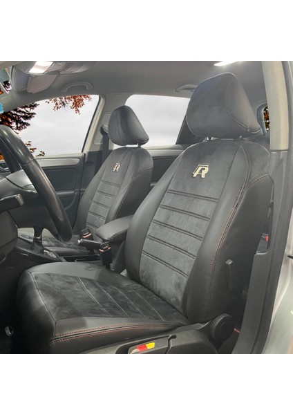 K-Design Volkswagen Golf 6 Araca Özel Oto Koltuk Kılıfı - Taytüyü ve Deri