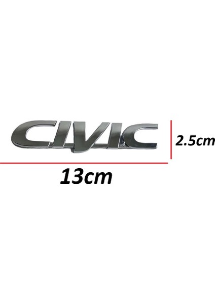 Honda Yazı Cıvıc 96-00 Arka (Cıvıc Yazısı)