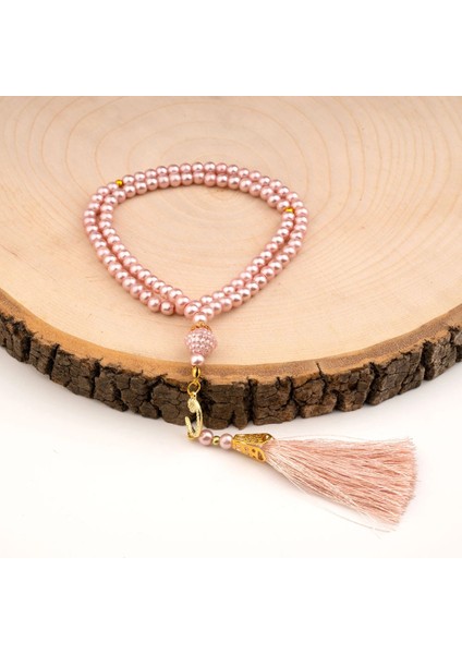 Vavlı Inci Tesbih Pembe (99LU - 6mm)
