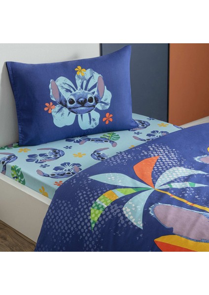 Taç Lisanslı Disney Stitch Aloha Tek Kişilik Pamuk Nevresim Takımı 120 modelleri