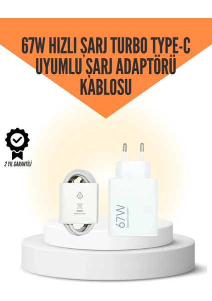 67W Hızlı Şarj Cihazı Yüksek Isı Dayanımlı Type-C Set