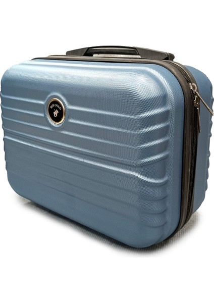 Mavi Seyahat Makyaj Çantası, Kozmetik Kutusu ve El Valizi, Uygun Boyutta