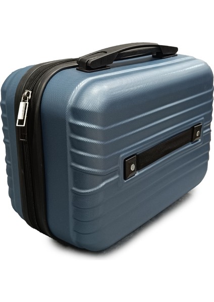 Mavi Seyahat Makyaj Çantası, Kozmetik Kutusu ve El Valizi, Uygun Boyutta fiyatları