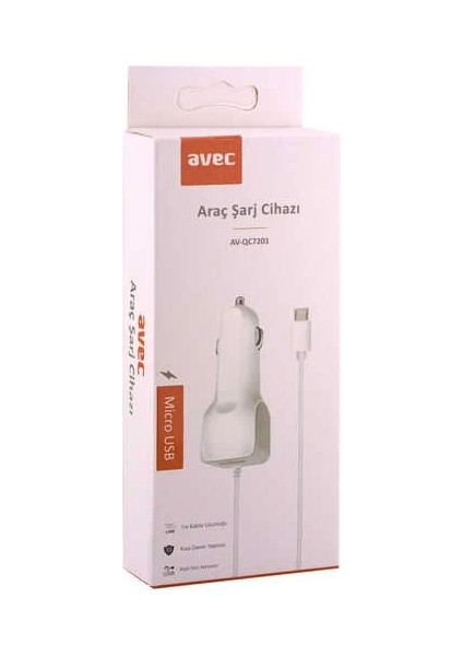 AV-QC7201 Mıcro USB Araç Şarj Cihazı fiyatları