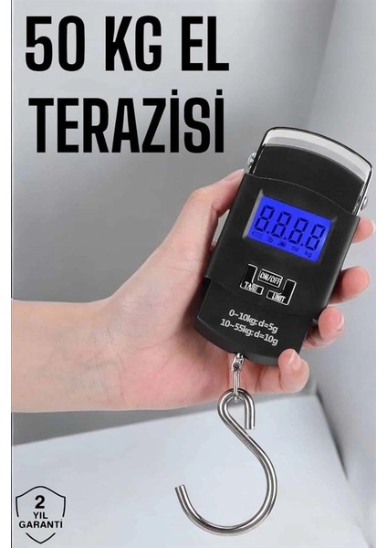 50 kg El Kantarı Ağırlık Ölçer Dijital Ekranlı Kancalı Portatif fiyatları