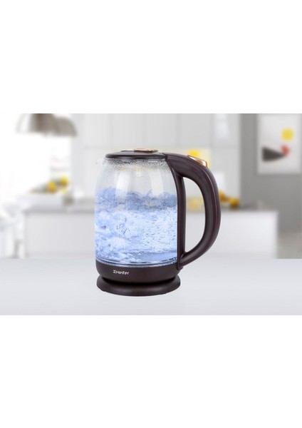 Mavi Işıklı 2000W Cam Su Isıtıcı, Şık ve Kullanışlı Tasarım fiyatları