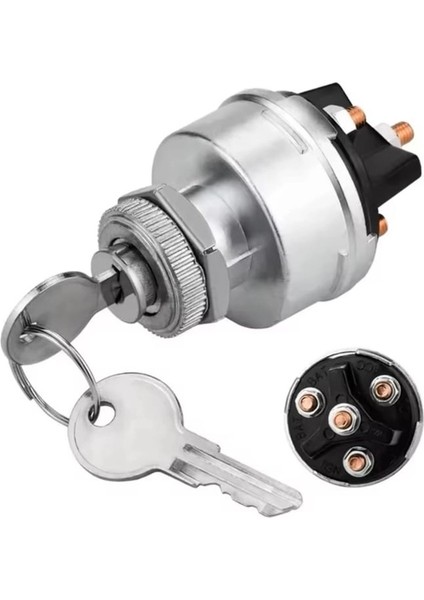 MR-195M-1 Kontak Ateşleme Marş Anahtarı 4 Pozisyon 4p On-Off