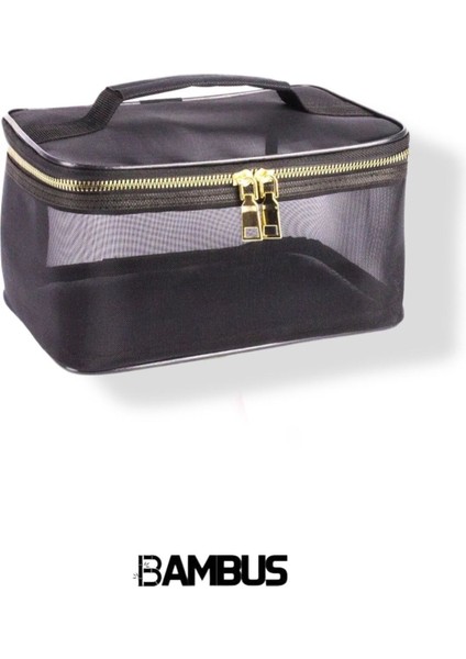 Siyah Makyaj ve Kozmetik Çantası, Düzenleyici ve Taşıma Kolaylığı Sağlayan Ürün modelleri