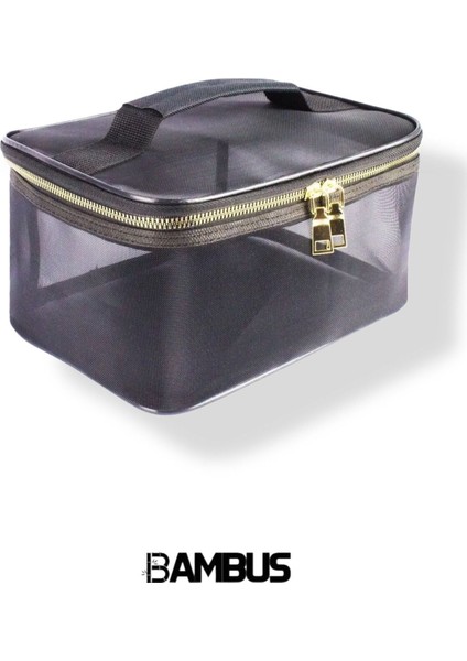 Siyah Makyaj ve Kozmetik Çantası, Düzenleyici ve Taşıma Kolaylığı Sağlayan Ürün fırsatları