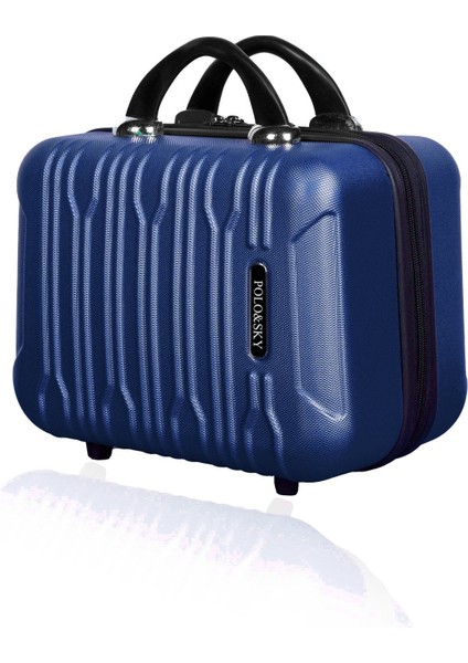 Şık ve Kullanışlı Lacivert Makyaj Çantası, El Valizi Tasarımıyla Ideal Seçim fiyatları