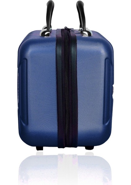 Şık ve Kullanışlı Lacivert Makyaj Çantası, El Valizi Tasarımıyla Ideal Seçim modelleri