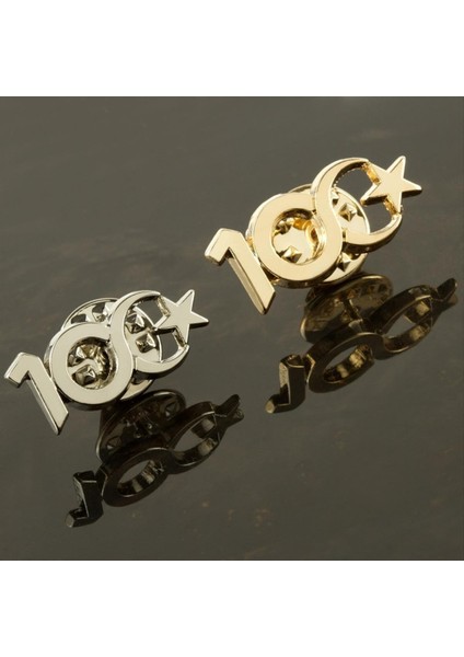 Sepetim Cumhuriyetin 100. Yılına Özel Yaka Rozet-Sarı fiyatları