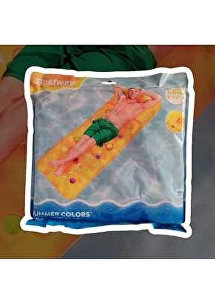 Renkli Bardaklı Yatak Şeffaf PVC Malzeme ile Yaz Tatili İçin 43014 fiyatları