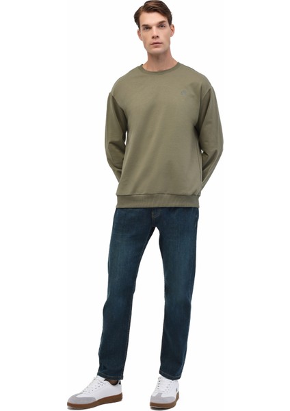 MB SN75 C Neck Sw 5pr Haki Erkek Sweatshirt modelleri