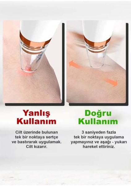 Hyundaı Dijital Göstergeli 6 Başlıklı Cilt Temizleme Vakum Aleti Turuncu Beyaz Detaylı