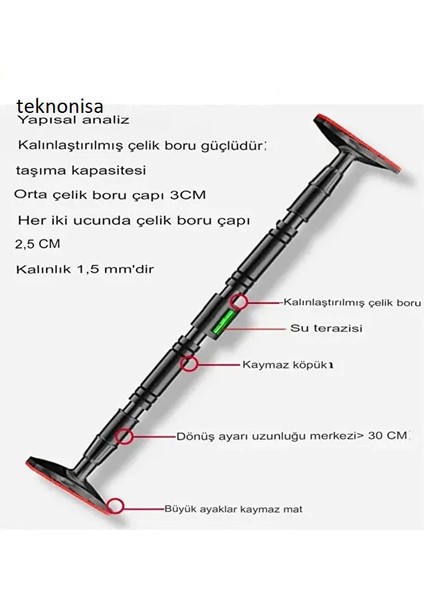 95-125 cm Koridor Kapı Barfiks Demiri Barfix Aleti Çubuğu Çekme Barı Demiri Bar 150 Kilo indirimleri