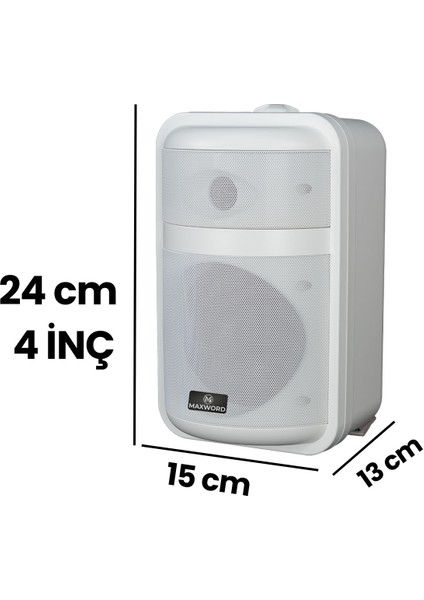 MDS-104TW Yüksek Kaliteli 160W 4 Inç 16 OHM/100V Iki Yollu Duvar Tipi Sütun Hoparlör modelleri