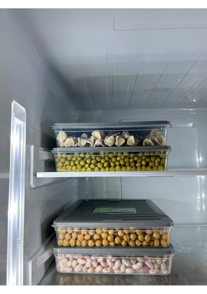 Buzdolabı Düzenleyici Buzdolabı Saklama Kabı Buzluk Kabı 2400 ml ( 4 Adet ) fiyatları