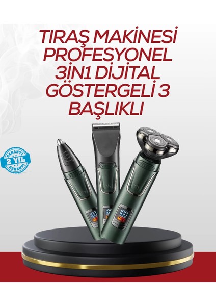 Burun, Sakal ve Saç Için Erkek Tıraş Cihazı