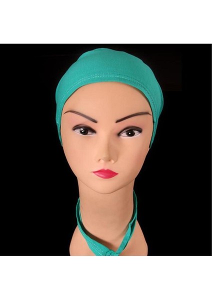 Sepetim Bone Bağlamalı , Likralı Kumaş -Açık Mavi-1