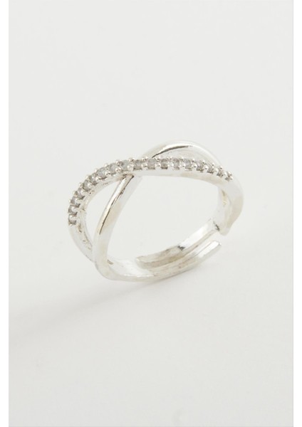 Msa-Shop Sonzuluk Zirkon Taşlı Yüzük-Gümüş Rengi fiyatları