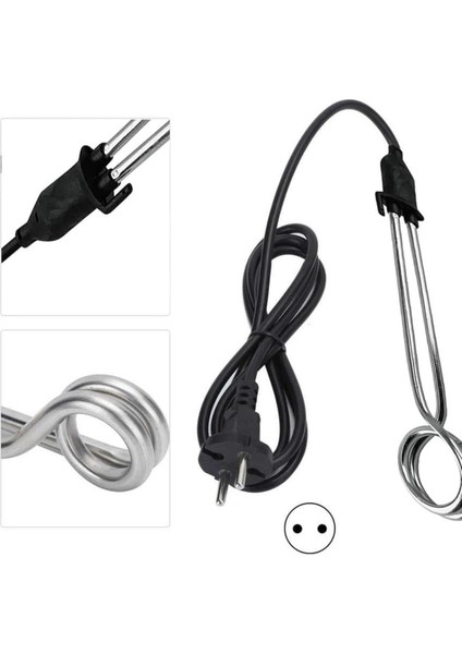 Gri Çelik Su Isıtıcı, 220V-1500W, Dayanıklı ve Şık Tasarım indirimleri