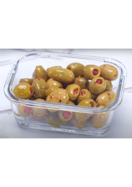 Cam Kilitli Saklama Kabı 3 Boy Yeni Seri-Dikdörtgen Beyaz 3'lü (1200CC+800CC+400CC) fırsatları