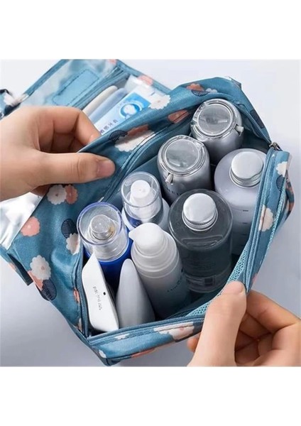 Çok Renkli Su Geçirmez Askılı Seyahat Kozmetik ve Makyaj Çantası fırsatları