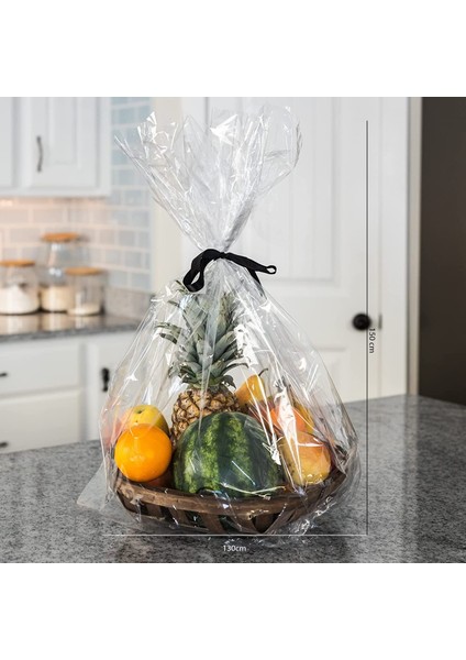 Roco Paper Opp Şeffaf Pasta Parti Hediye Jelatini, 70 x 100 cm - 100LÜ Paket - 20 Mikron Kalınlık fiyatları