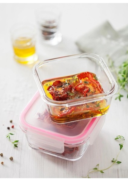 Feyzade Fresco Cam Kilitli Saklama Kabı 6'lı Set FRS227 Pembe (375CC) fiyatları