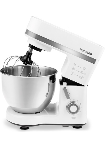 Krem Renkli 1500W 5l Stand Mikser, Mutfak Şefi Tasarımı, Yüksek Performans fiyatları