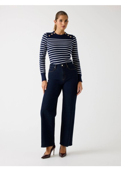 Helen Kadın Çok Renkli Yün Karışımlı Triko W5BR36Z0422-S7Z6