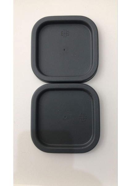 2 Adet Yedek Saklama Kabı Kapağı Gri - 270 cc