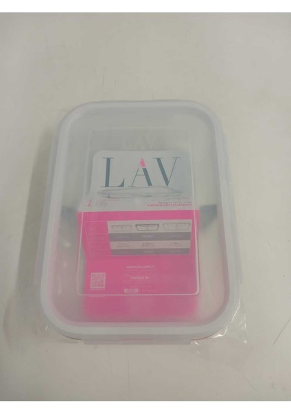 Feyzade Fresco Iki Bölümlü Kilitli Cam Saklama Kabı 3’lü Set 1120CC Dikdörtgen (FRS-297)