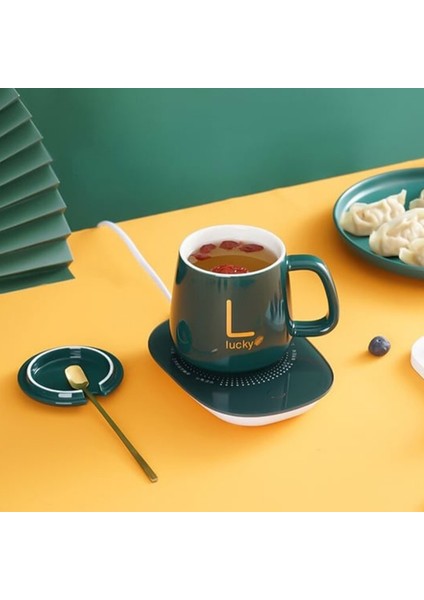 Beyaz Porselen Isıtıcı Kapaklı ve Kaşıklı Kupa Bardak Fincan fiyatları