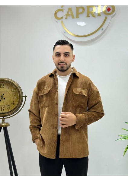 Erkek Kadife Gömlek Yüksek Kaliteli Gömlek Oversize Kalıp Renk Solması Yapmaz modelleri