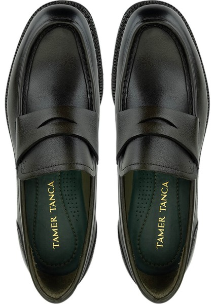 Erkek Hakiki Deri Yeşil Loafer Ayakkabı 987 222A Erk Ayk SK25-26 Yesıl Dr indirimleri