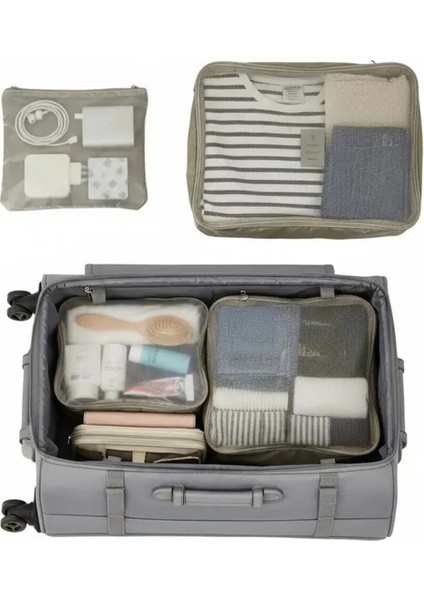 Renkli 4'lü Seyahat Çantası Seti, Pratik ve Şık Tasarım fiyatları